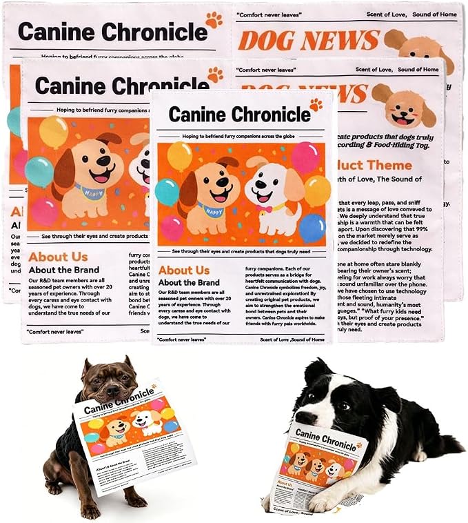 Dog Enrichment Newspaper Toy