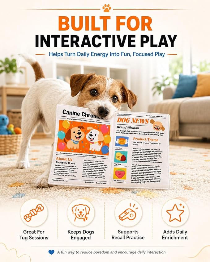 Dog Enrichment Newspaper Toy